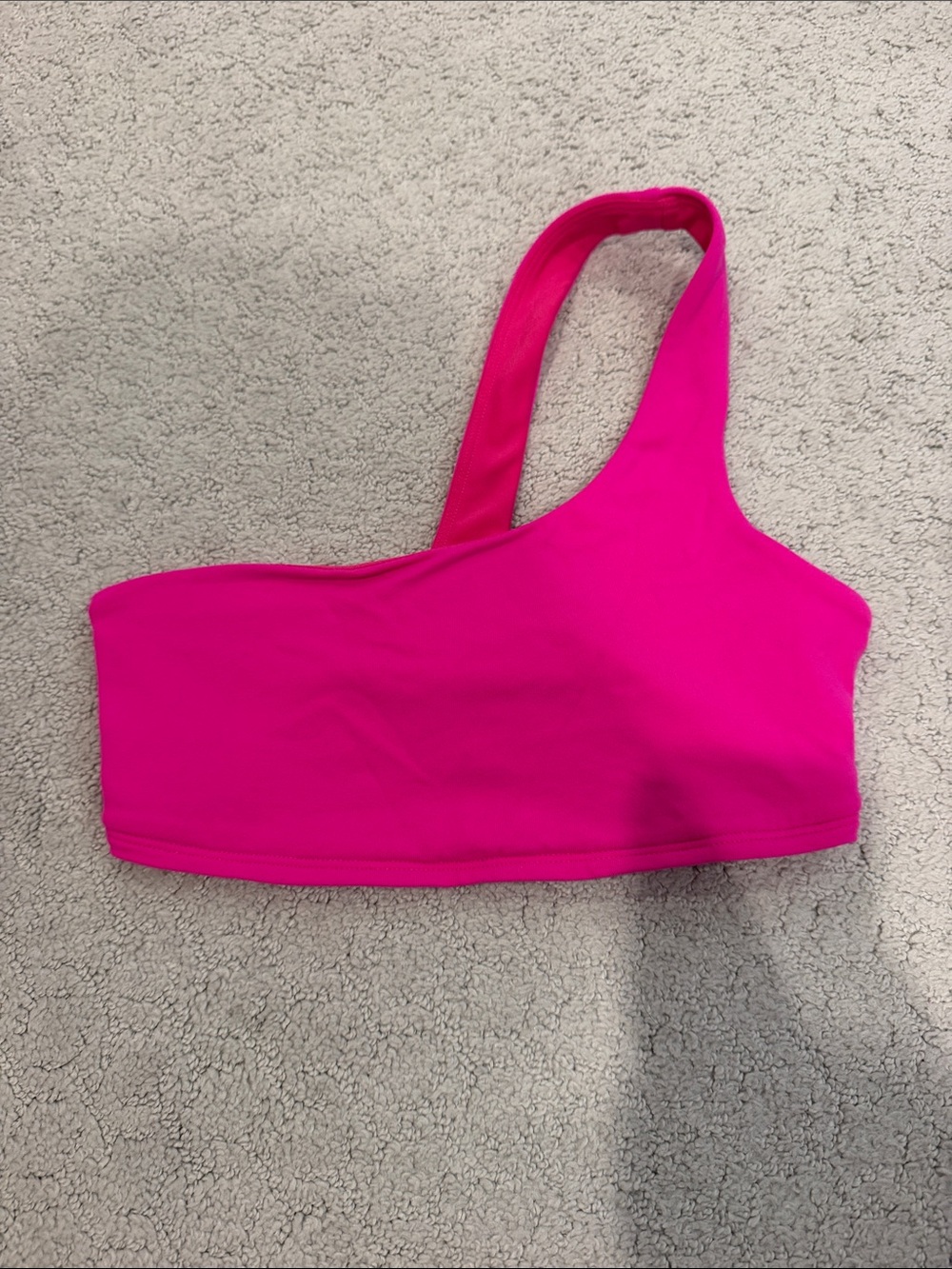 ALO Yoga XS Like New One-Shoulder Hot Pink Women’s Bra Top